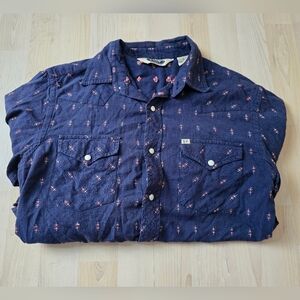 Salt Valley Western Long Sleeve Button Down Shirt Size Small